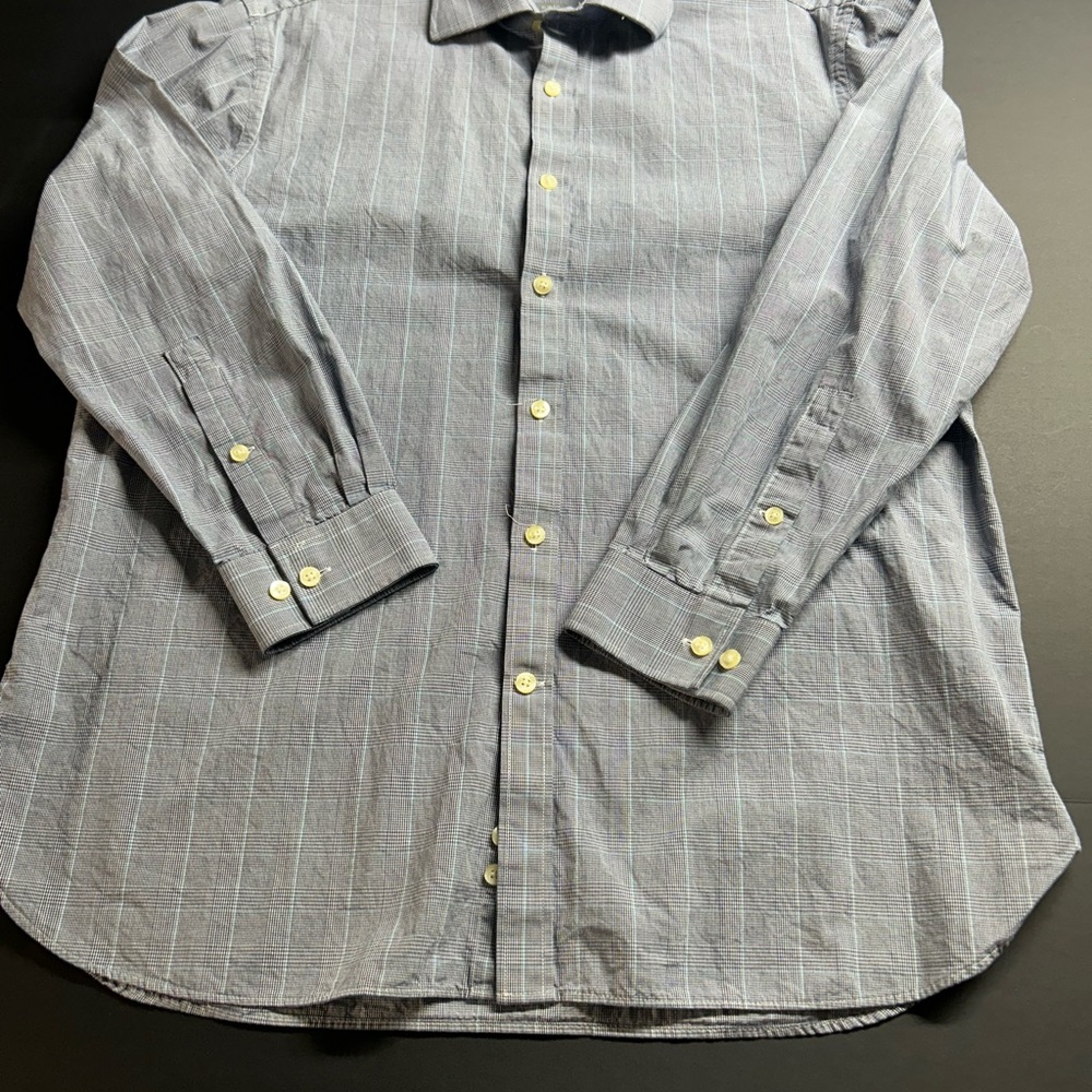 Michael Kors‎ Gray Striped Dress Shirt Slim Fit 16-16  1/2, 32/33